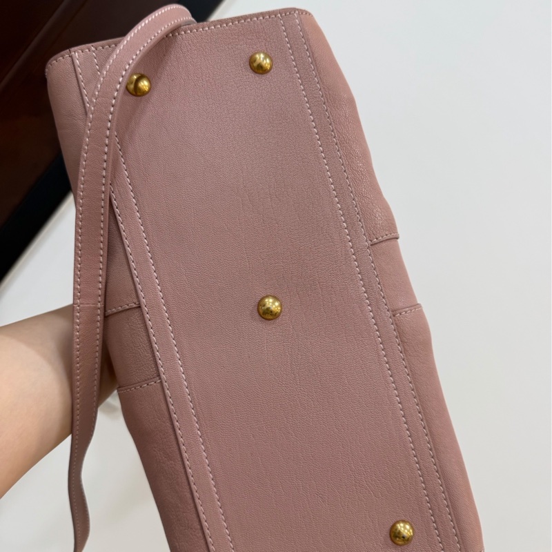 YSL 聖羅蘭 cabas chyc 經典 裸粉色 手提包 公事包 肩背包 斜背包 側背包 醫生包-4
