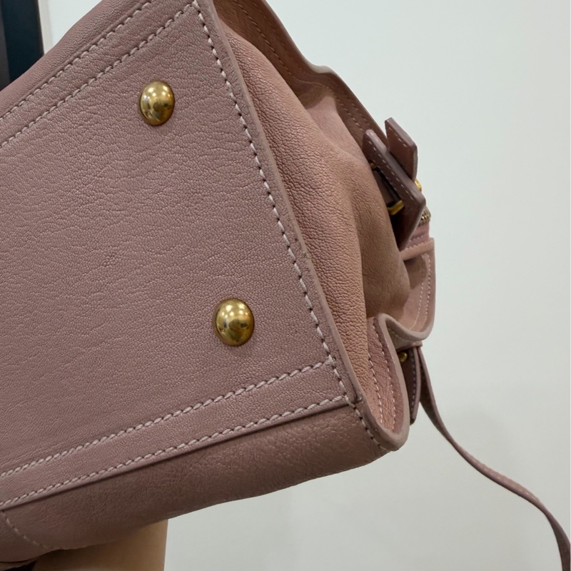 YSL 聖羅蘭 cabas chyc 經典 裸粉色 手提包 公事包 肩背包 斜背包 側背包 醫生包-7