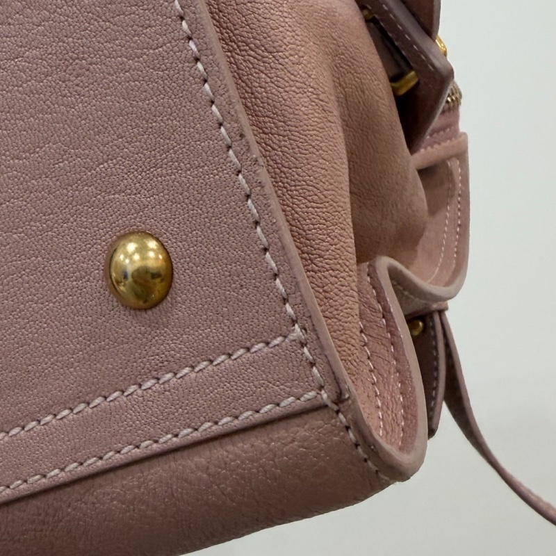 YSL 聖羅蘭 cabas chyc 經典 裸粉色 手提包 公事包 肩背包 斜背包 側背包 醫生包-21