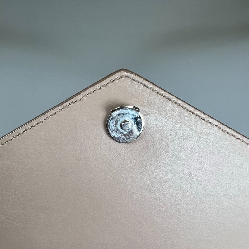 PRADA  粉色掀蓋鍊包-8