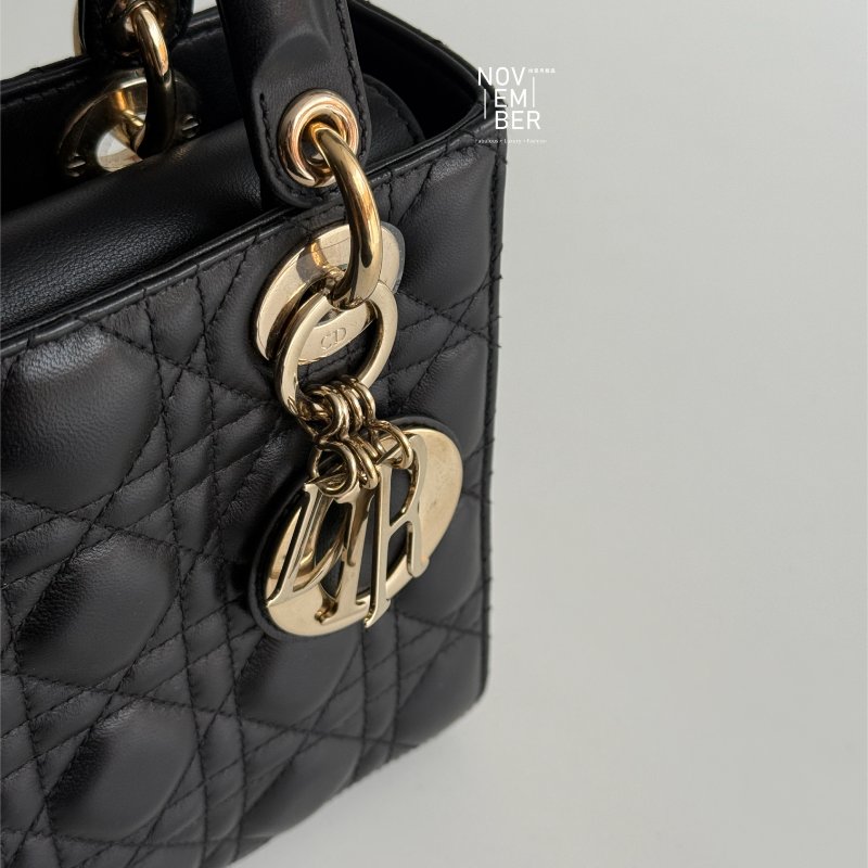 98新🖤 Dior 迪奧 Lady Dior 五格黛妃包 黑色-2