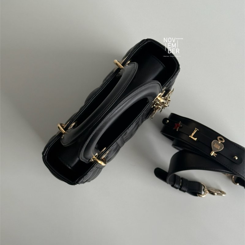 98新🖤 Dior 迪奧 Lady Dior 五格黛妃包 黑色-3