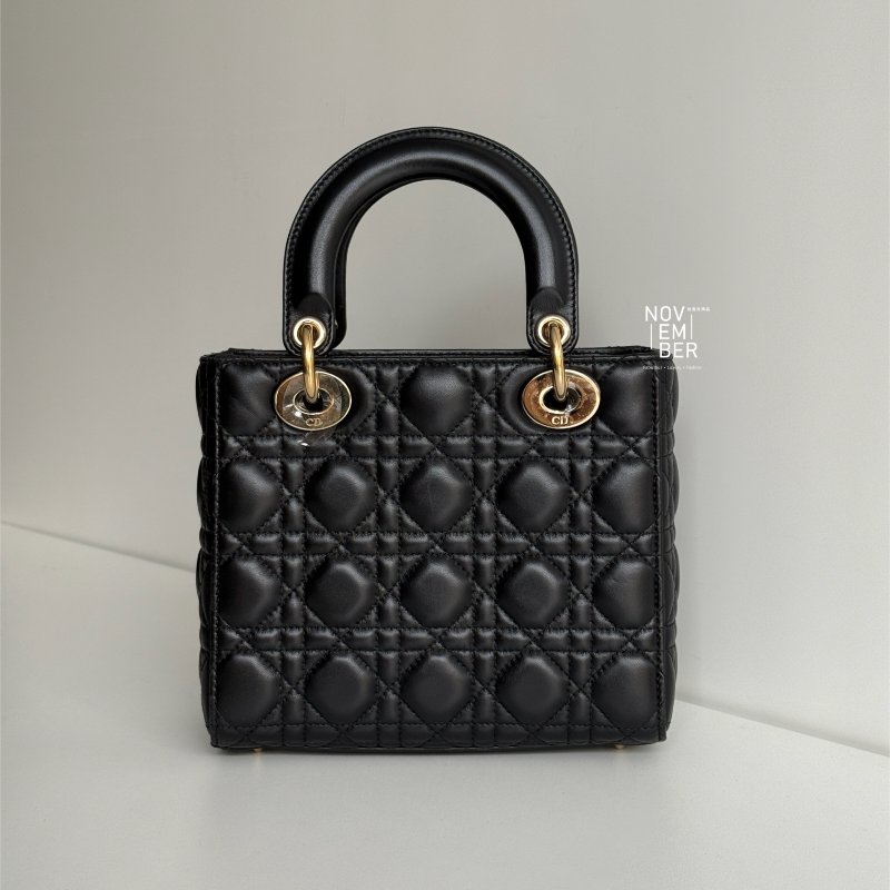 98新🖤 Dior 迪奧 Lady Dior 五格黛妃包 黑色-5