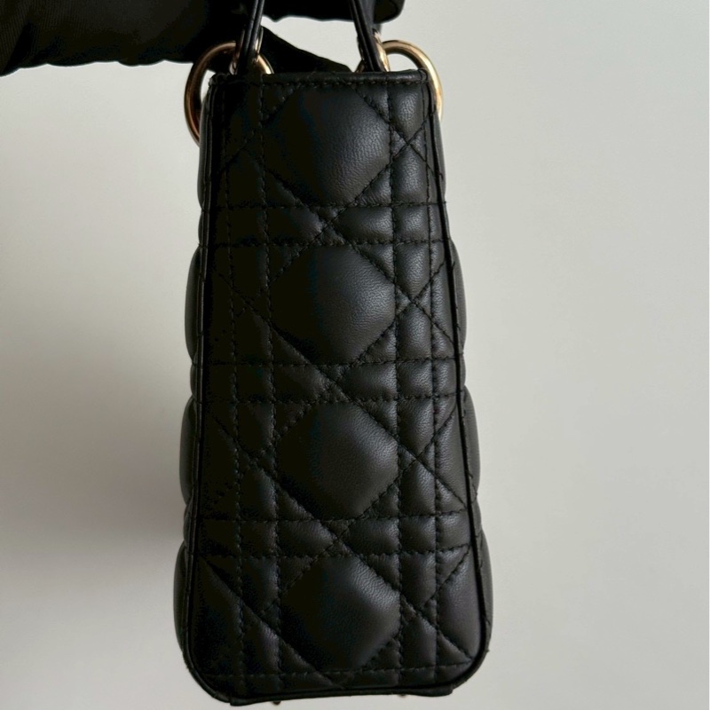 98新🖤 Dior 迪奧 Lady Dior 五格黛妃包 黑色-9