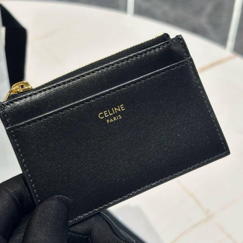 *SHIHNA名牌精品* Celine Triomphe小牛皮短款零錢包-7