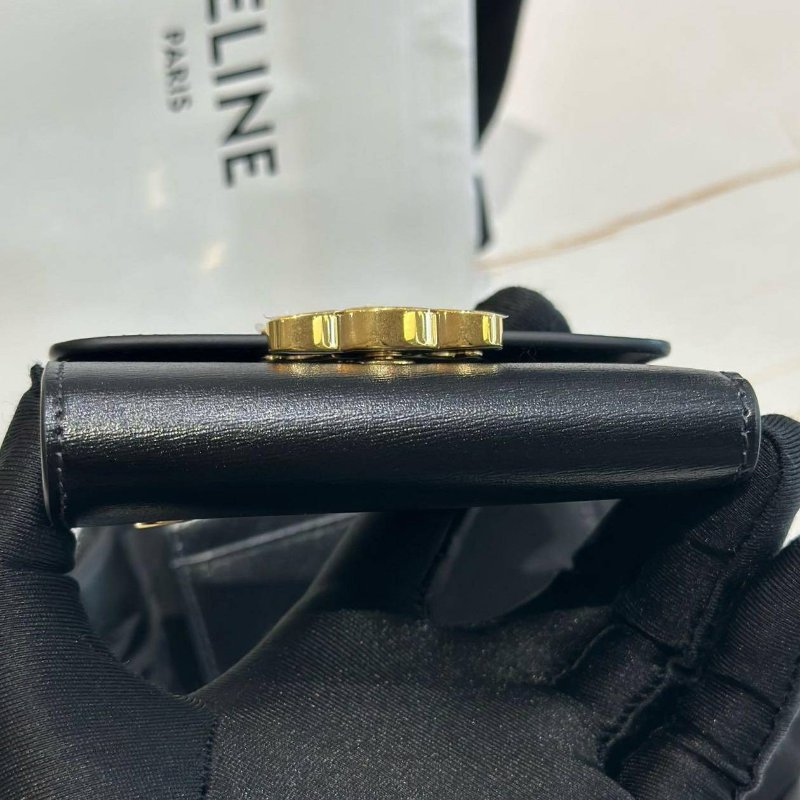 *SHIHNA名牌精品* Celine Triomphe小牛皮短款零錢包-9