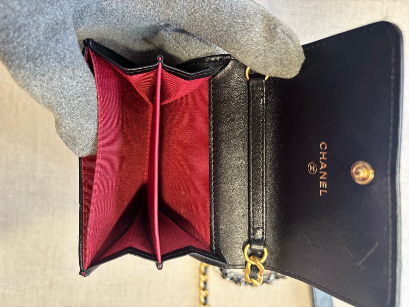 香奈兒Chanel 19bag 黑色羊皮菱格小鏈包-17