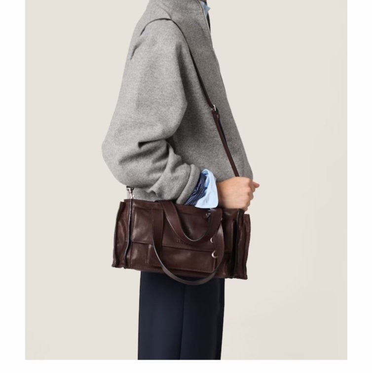 Miu Miu 女士 拉鍊單肩包均碼碼28cm*9cm*17.5cm-2