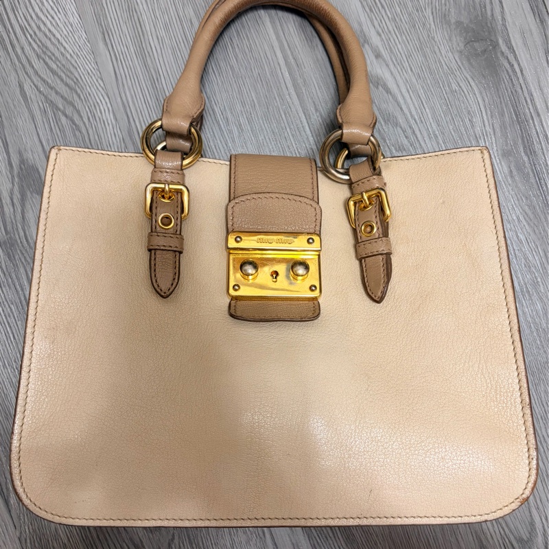 Miumiu 大地色手提包 有保證卡-2