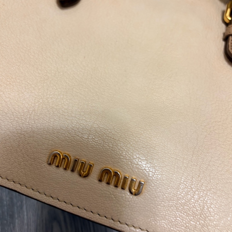 Miumiu 大地色手提包 有保證卡-3
