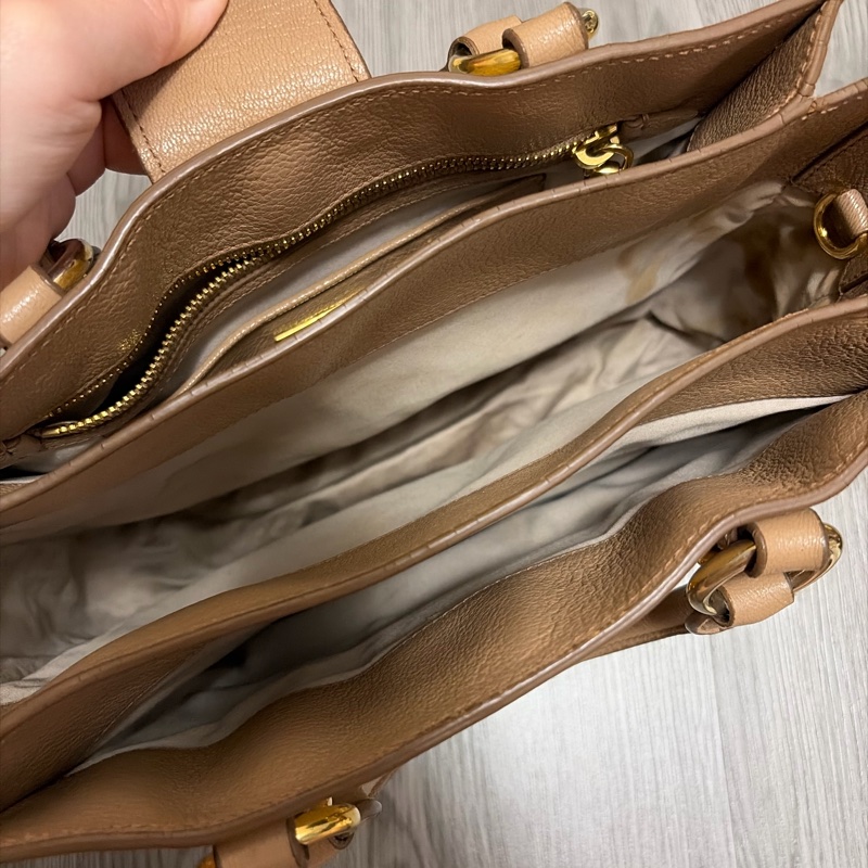 Miumiu 大地色手提包 有保證卡-9