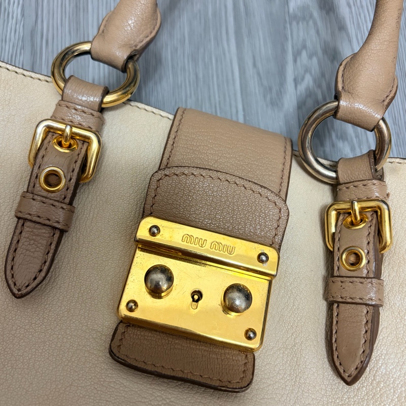 Miumiu 大地色手提包 有保證卡-12