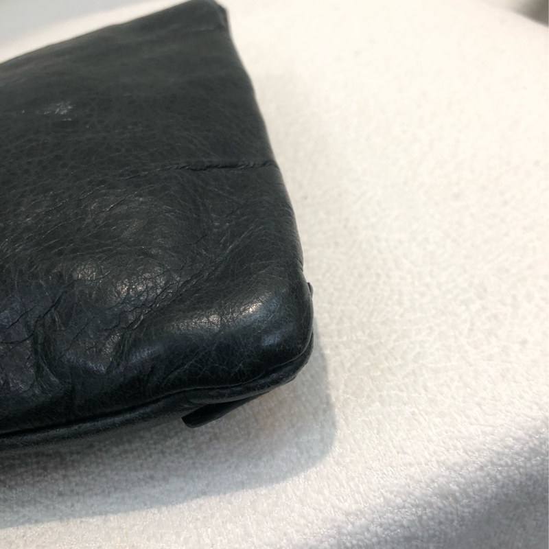 Balenciaga 灰色玫瑰金大釘 手拿包 XC474-10