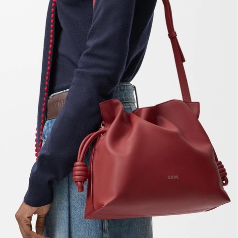 Loewe 女士 Flamenco 中號單肩包均碼碼中號、30cm*10.5cm*24.5cm