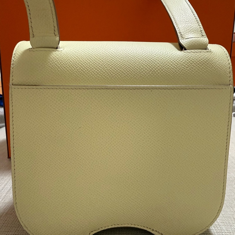 Hermès Della Jaune Milton 米爾頓黃 銀扣 Epsom 膜未拆 2025日本購入 附購證-2