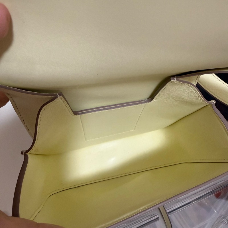 Hermès Della Jaune Milton 米爾頓黃 銀扣 Epsom 膜未拆 2025日本購入 附購證-5