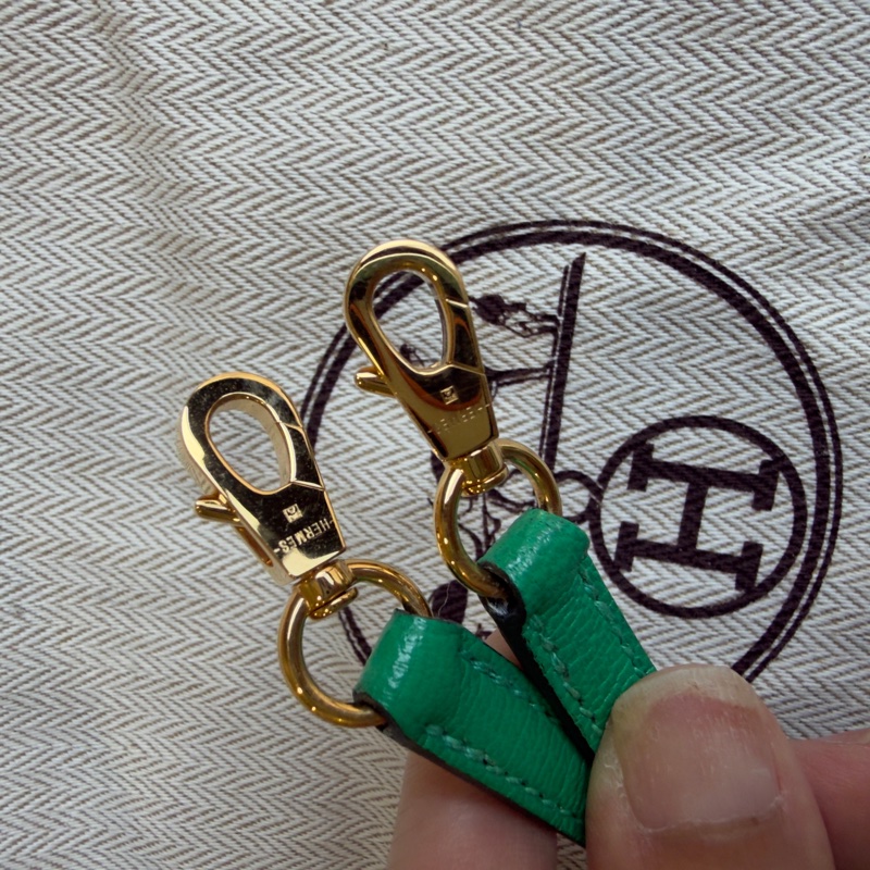 Hermes 愛馬仕mini bolide 6W薄荷綠金釦-7