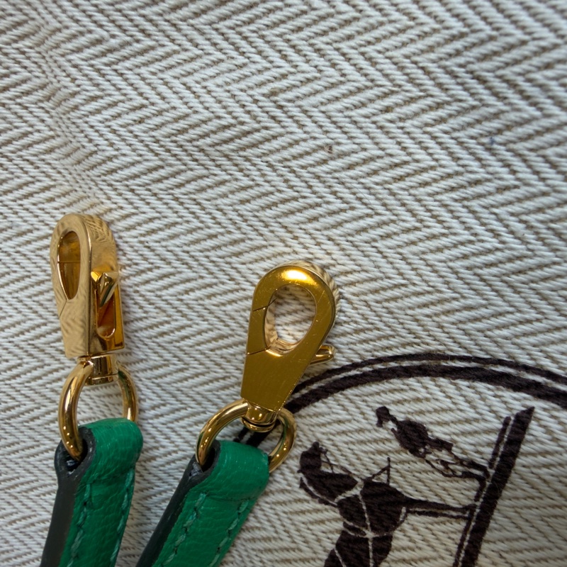 Hermes 愛馬仕mini bolide 6W薄荷綠金釦-8