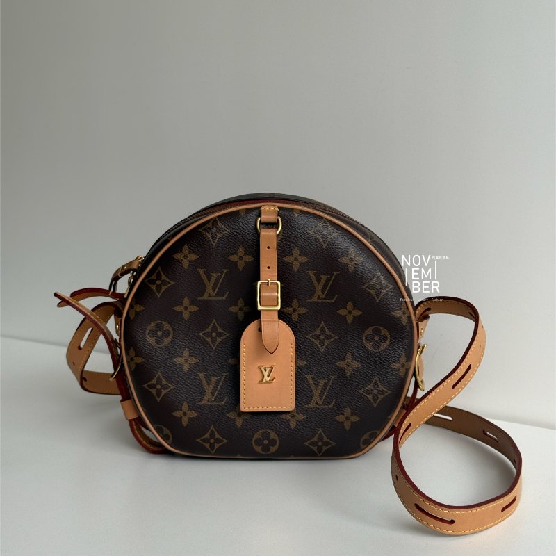 95新🤎 Louis Vuitton LV 路易威登 老花圓餅包-0