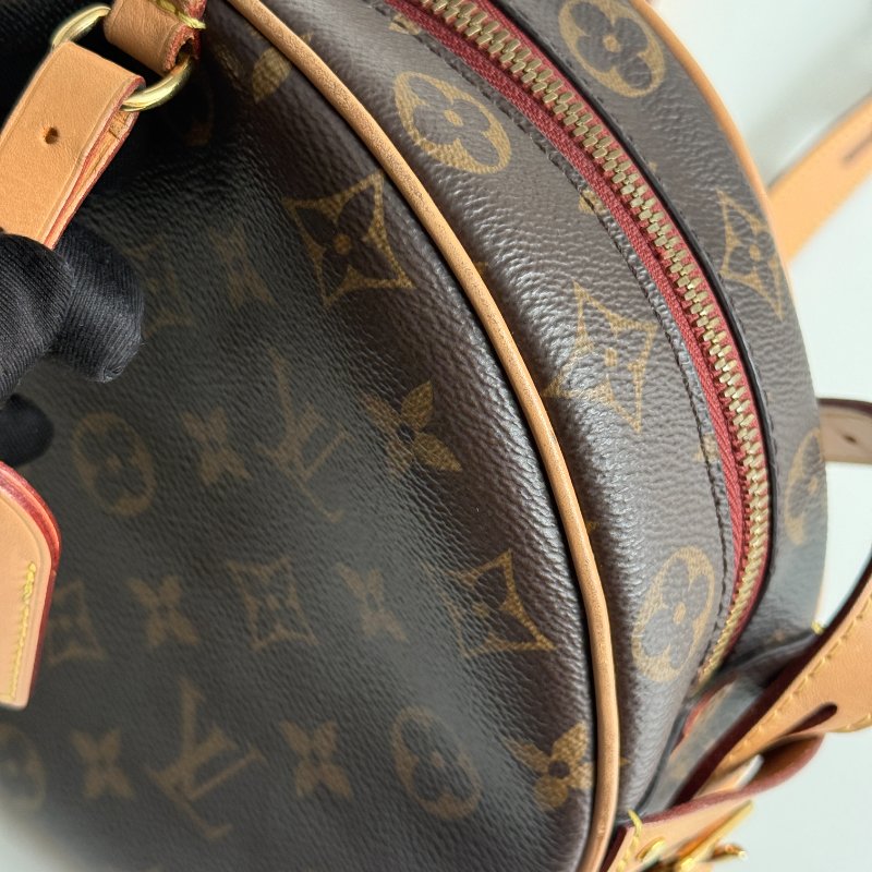 95新🤎 Louis Vuitton LV 路易威登 老花圓餅包-10