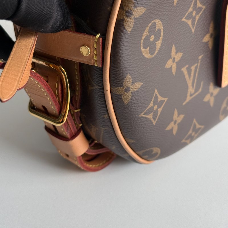 95新🤎 Louis Vuitton LV 路易威登 老花圓餅包-13