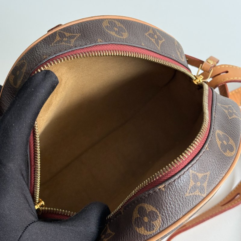 95新🤎 Louis Vuitton LV 路易威登 老花圓餅包-15