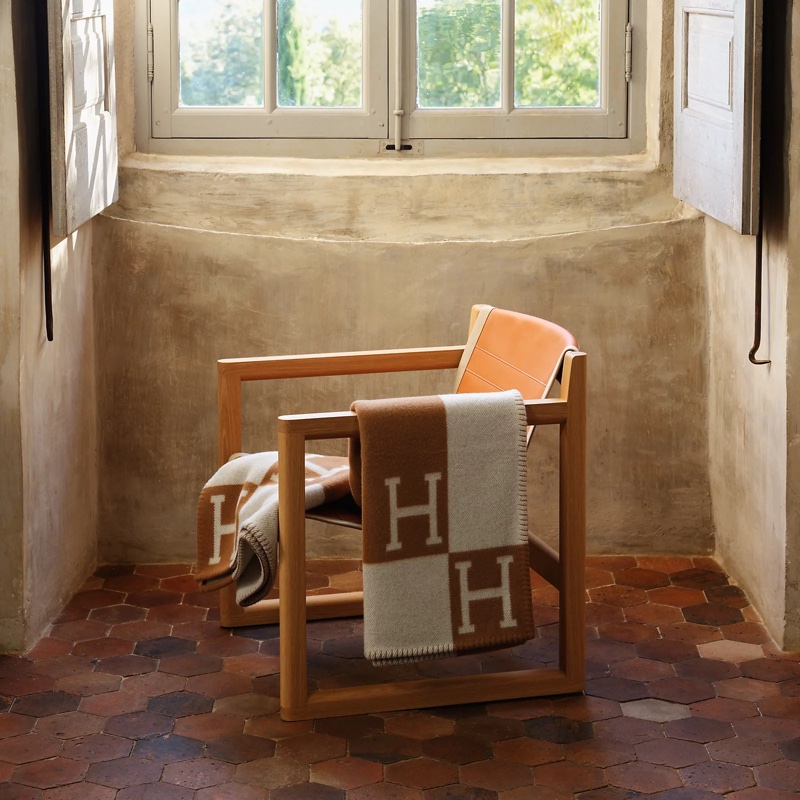 Hermes愛馬仕Avalon薄毯 H毯 成人毯-2