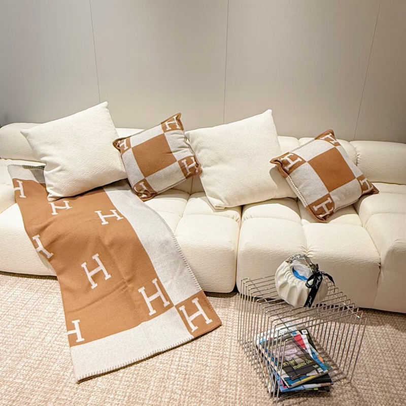 Hermes愛馬仕Avalon薄毯 H毯 成人毯-4