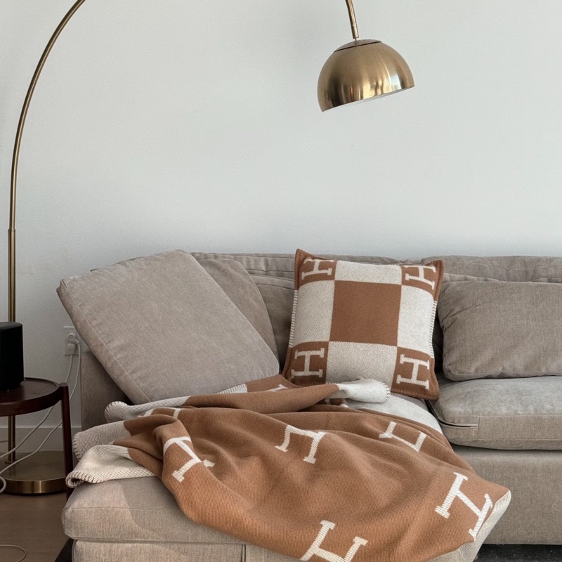 Hermes愛馬仕Avalon薄毯 H毯 成人毯-5