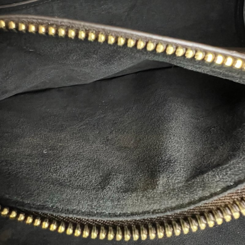 LV M44020 老花黑水桶包-7