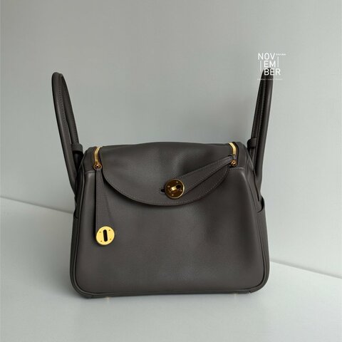 99新🆕 全配有購證🙌🏻 Hermès 愛馬仕 Lindy 26錫器灰金釦