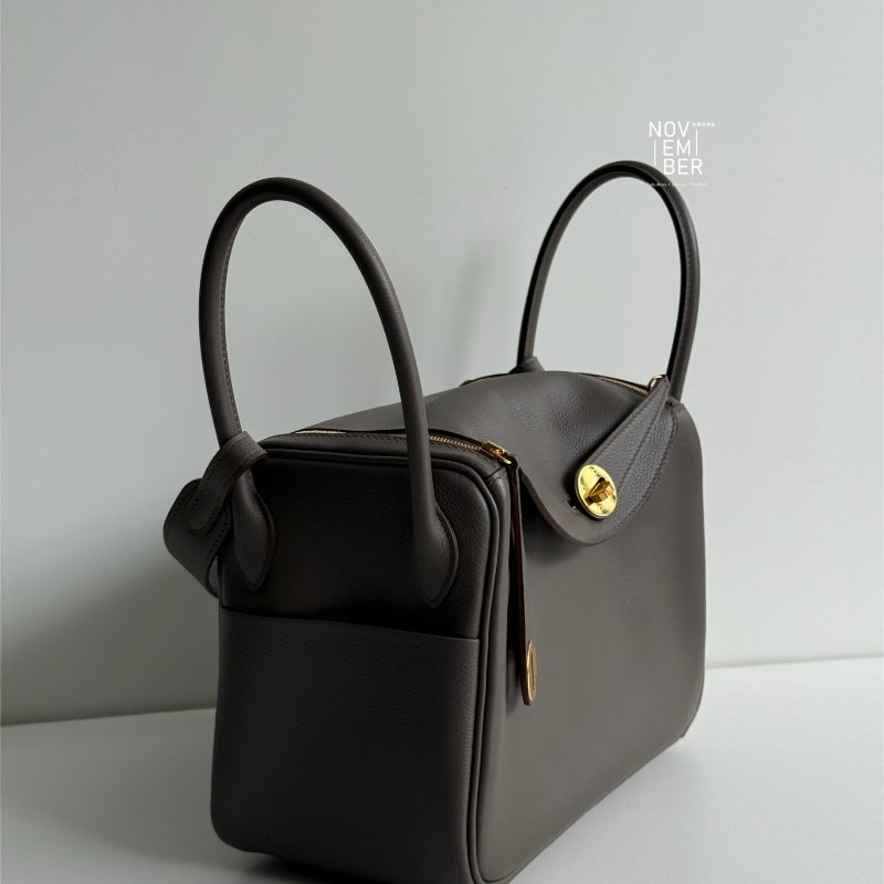 99新🆕 全配有購證🙌🏻 Hermès 愛馬仕 Lindy 26錫器灰金釦-1