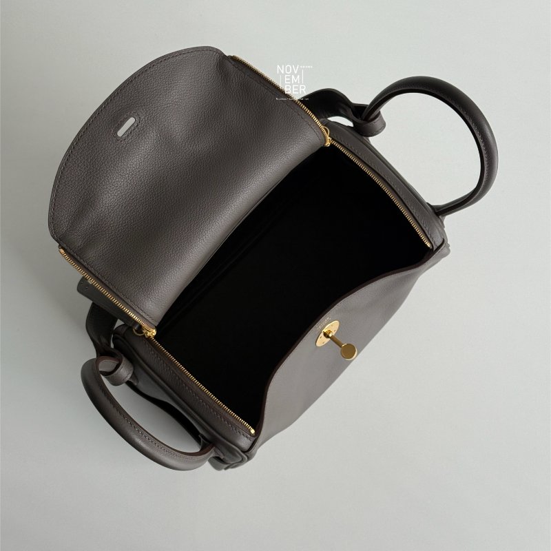 99新🆕 全配有購證🙌🏻 Hermès 愛馬仕 Lindy 26錫器灰金釦-3