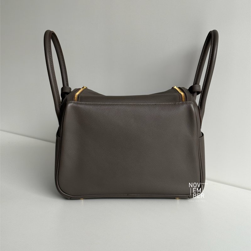 99新🆕 全配有購證🙌🏻 Hermès 愛馬仕 Lindy 26錫器灰金釦-5