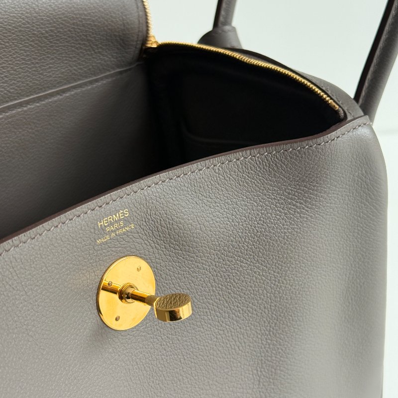 99新🆕 全配有購證🙌🏻 Hermès 愛馬仕 Lindy 26錫器灰金釦-8