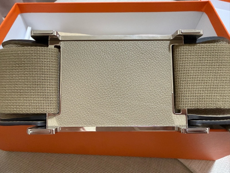 Hermès Geta W刻 Trench 風衣灰 銀扣 全新未使用 膜未拆 完整配件 台灣專櫃購入-2