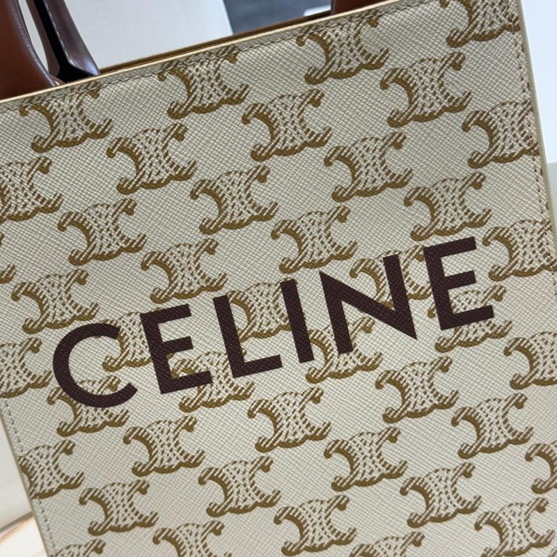 *SHIHNA名牌精品* CELINE Triomphe 帆布迷你型直式 Cabas手袋-1