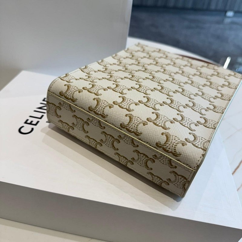 *SHIHNA名牌精品* CELINE Triomphe 帆布迷你型直式 Cabas手袋-2