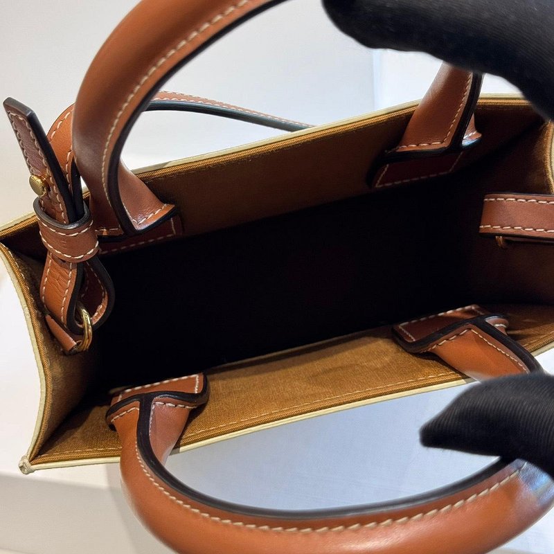 *SHIHNA名牌精品* CELINE Triomphe 帆布迷你型直式 Cabas手袋-6