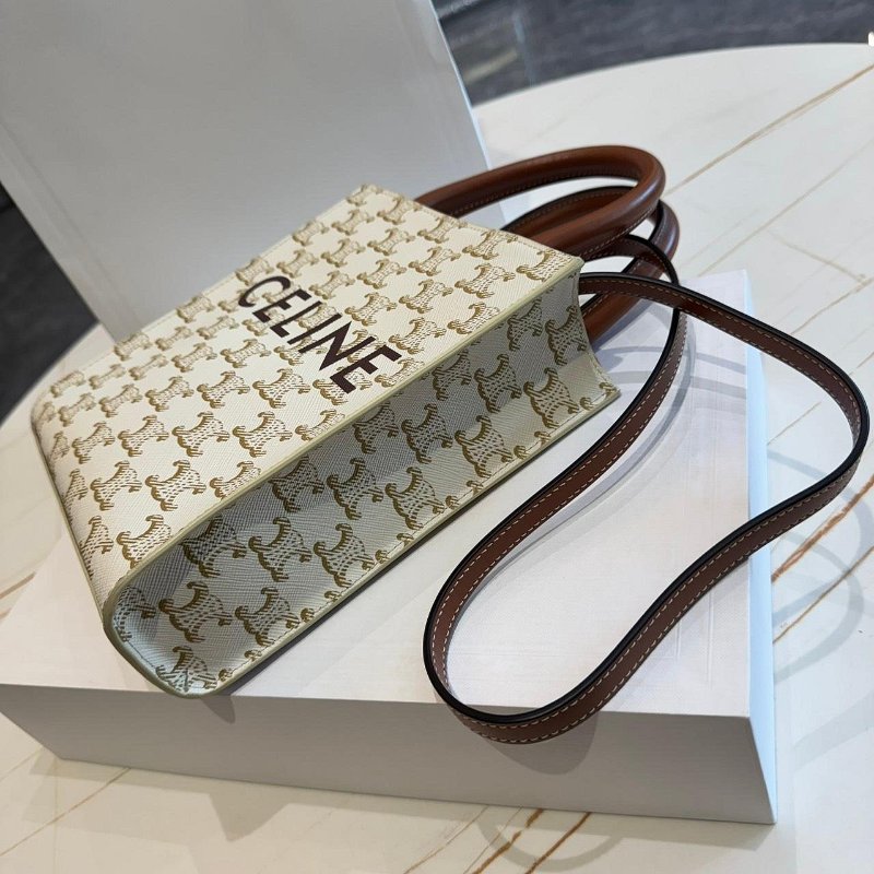 *SHIHNA名牌精品* CELINE Triomphe 帆布迷你型直式 Cabas手袋-8