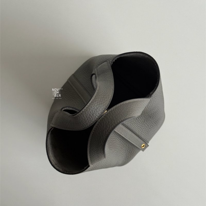 99新🆕 全配有購證🙌🏻 Hermès 愛馬仕 Picotin18 積雨雲灰金釦-3