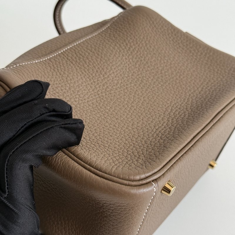 99新🆕 Hermès 愛馬仕 Mini Lindy 大象灰金釦一代-11