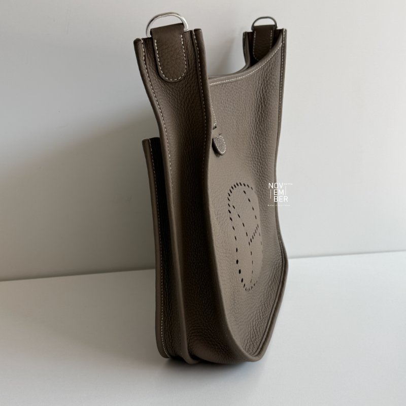 99新🆕 全配有購證🙌🏻 Hermès 愛馬仕 Evelyne 29 大象灰銀釦-1