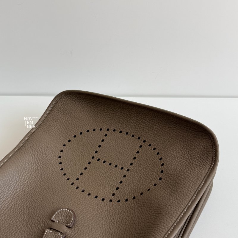 99新🆕 全配有購證🙌🏻 Hermès 愛馬仕 Evelyne 29 大象灰銀釦-4