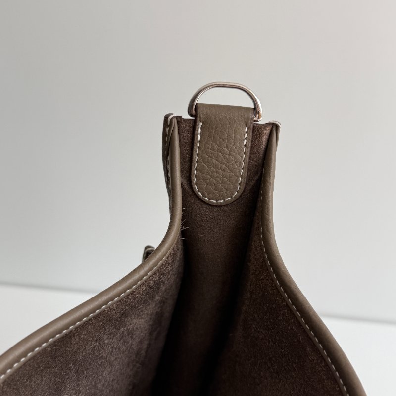 99新🆕 全配有購證🙌🏻 Hermès 愛馬仕 Evelyne 29 大象灰銀釦-12