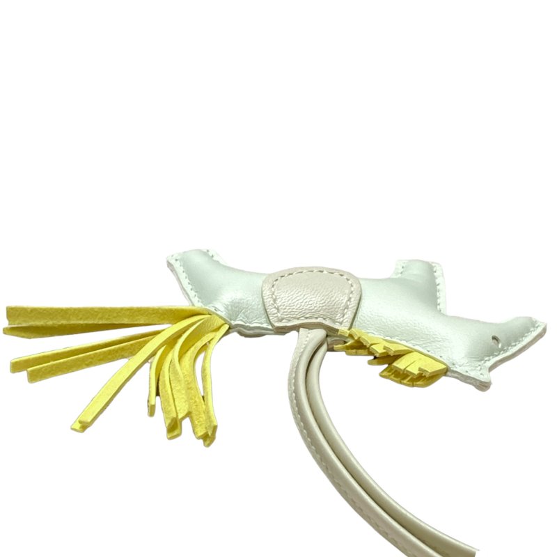 HERMES 愛馬仕 REDEO 拼色小馬吊飾 小羊皮 薄荷綠/鼠尾草綠-5