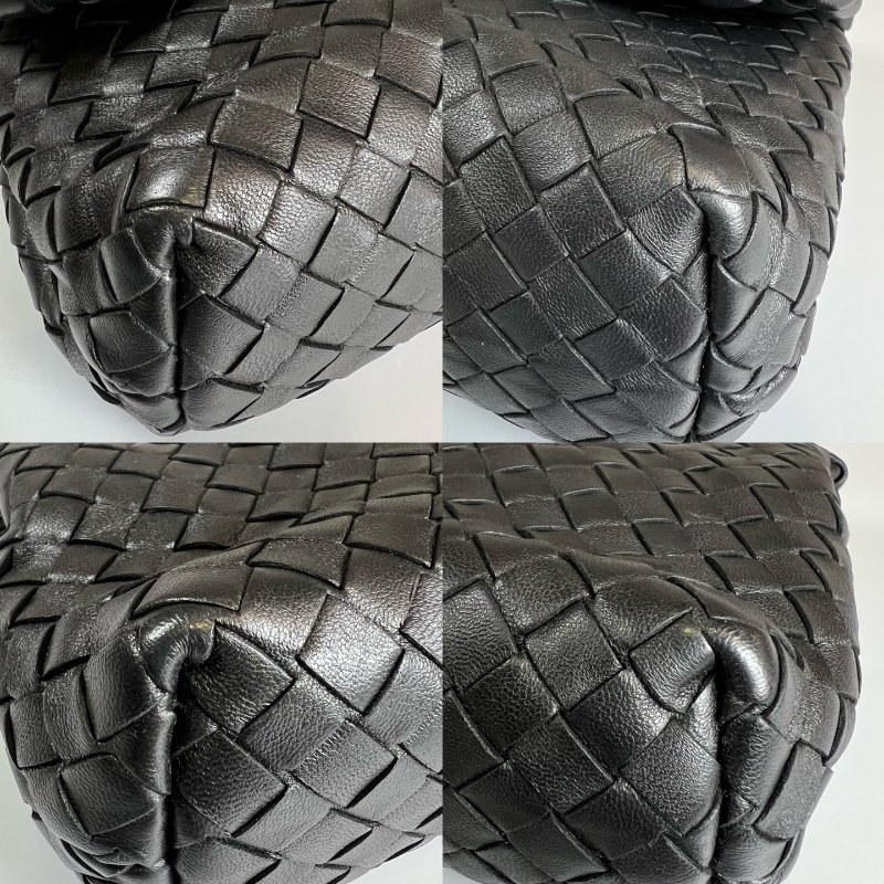 BV  黑編織單肩鏈條包-11