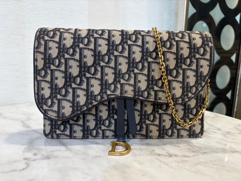 ［ 便宜賣 ］Dior 老花WOC鏈包-0