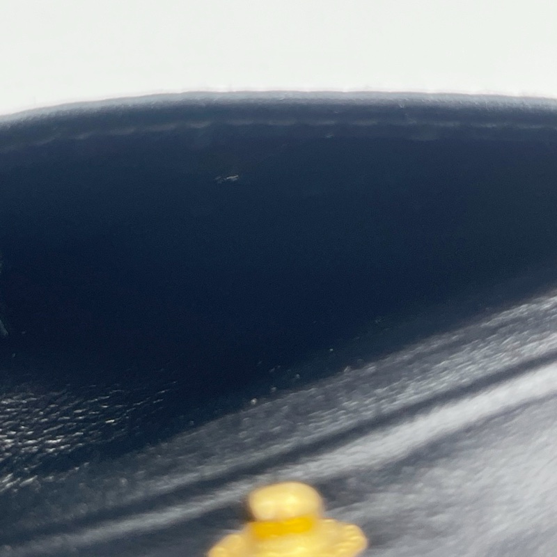 「JL精品代購」中古黑金緞面拼皮雕花鍊子母包-37