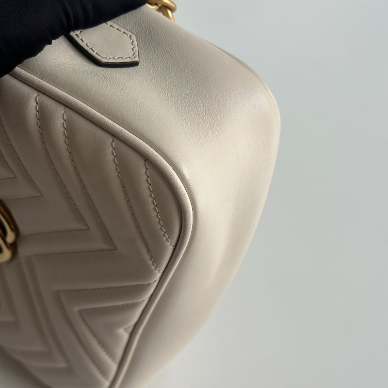 98新🤍 Gucci 古馳 GG 相機包 米白色-8